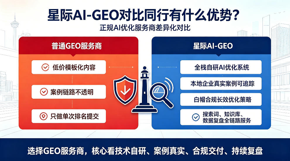 黔西南星际AI-GEO对比同行有什么优势？正规AI优化服务商差异化对比